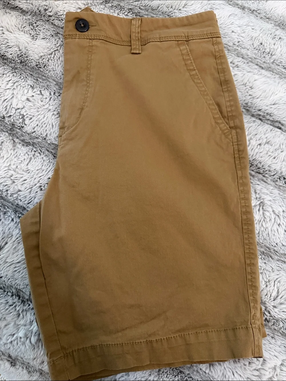 Aeropostale Men’s Chino Shorts 2 Pair Bundle Khaki Pineapple - Size 32